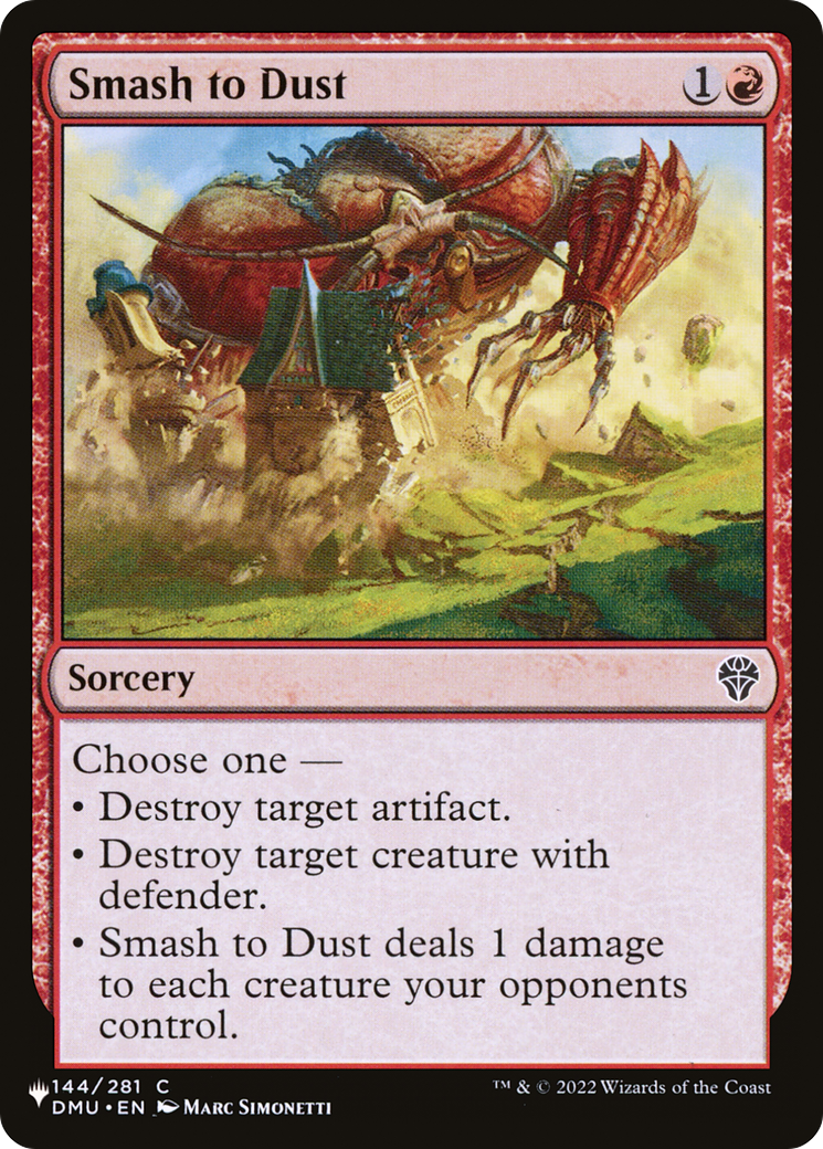 Smash to Dust [The List Reprints] | Red Riot Games CA