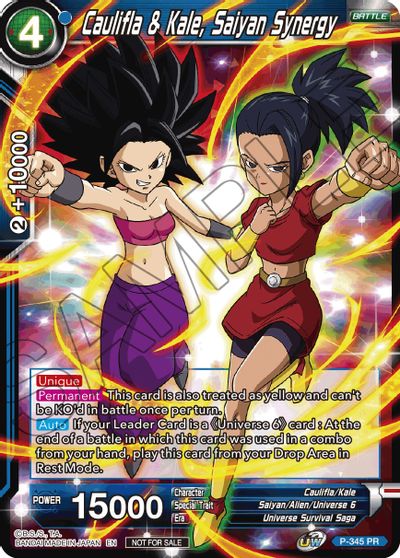 Caulifla & Kale, Saiyan Synergy (P-345) [Tournament Promotion Cards] | Red Riot Games CA