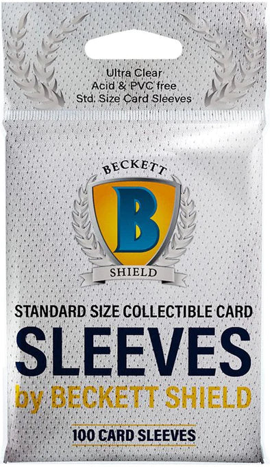 Beckett Shield: Standard Size Clear Sleeves (100ct) | Red Riot Games CA