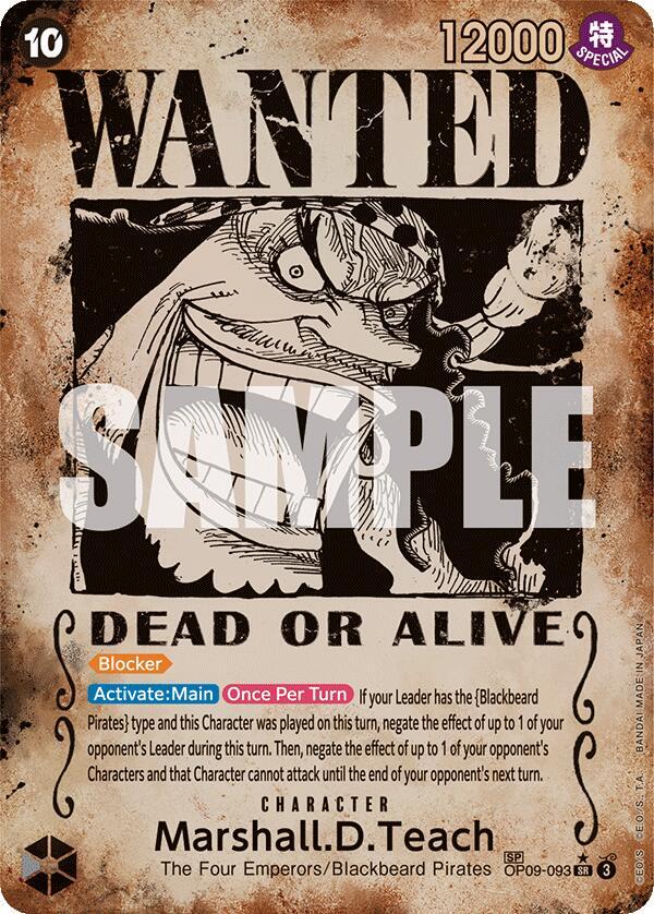 Marshall.D.Teach (093) (Wanted Poster) (9093) [OP09]