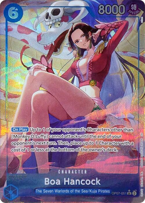 Boa Hancock (Seven Warlords of the Sea Binder Set) (Alternate Art) (OP07-051) (One Piece Promotion Cards)