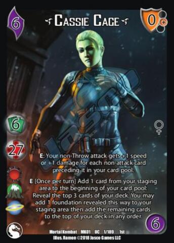 Cassie Cage1 (FOIL) [MK01] | Red Riot Games CA