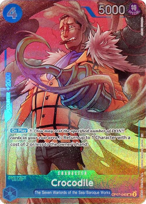 Crocodile (Seven Warlords of the Sea Binder Set) (OP07-040) (One Piece Promotion Cards)