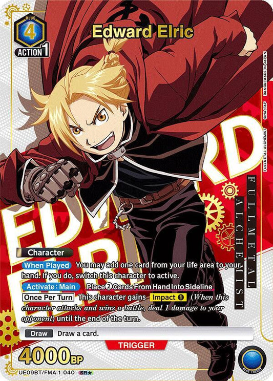 Edward Elric (040) (SR*) (UE09BT/FMA-1-040) (UE09BT: FULLMETAL ALCHEMIST)
