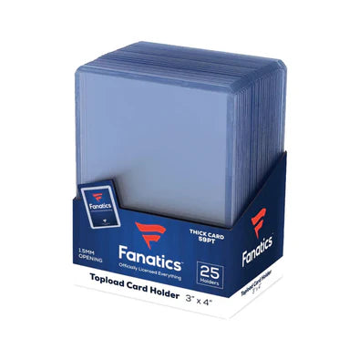 Fanatics - 25ct Topload Card Holder - 59pt 3"x4"