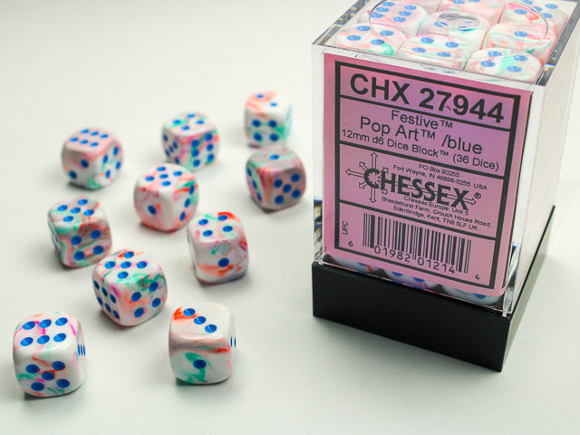 Chessex: D6 Festive™ DICE SET - 12MM