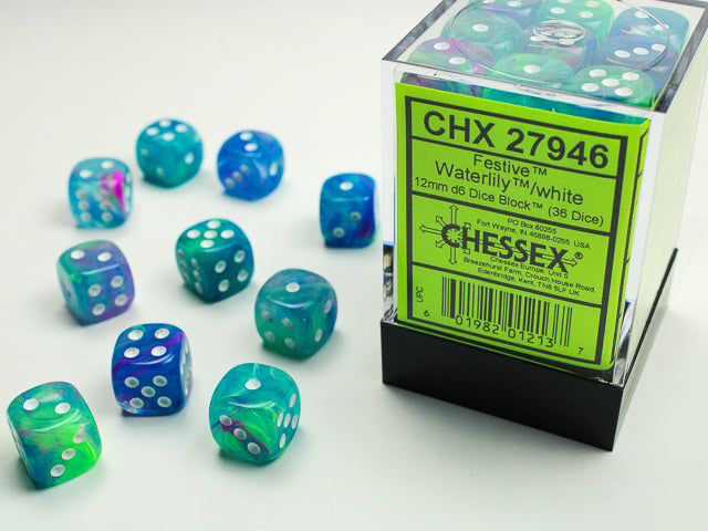 Chessex: D6 Festive™ DICE SET - 12MM