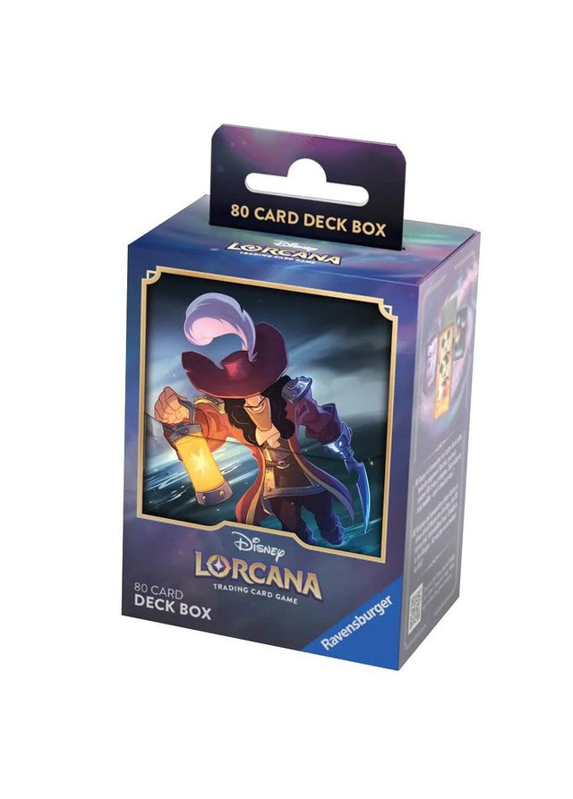 Disney Lorcana Deck Box - 80 - Captain Hook (PRE-ORDER) | Red Riot Games CA