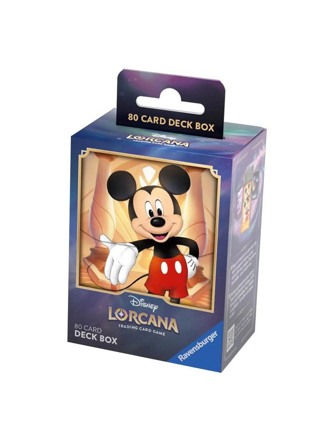 Disney Lorcana Deck Box - 80 - Mickey Mouse (PRE-ORDER) | Red Riot Games CA