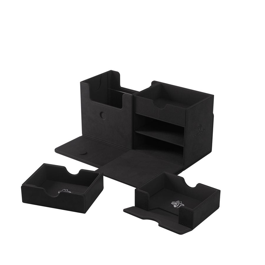 Gamegenic Card Deck Box: The Academic XL – Black/Black 133+ CT | Red Riot Games CA