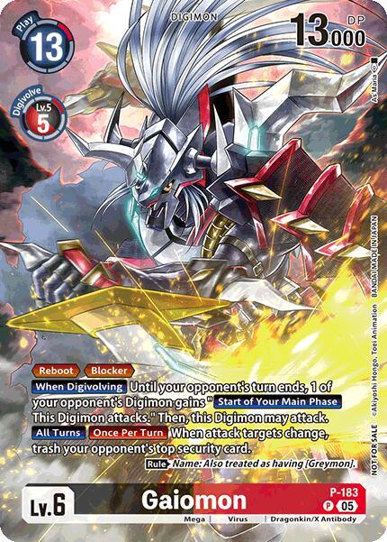 Gaiomon (BT-21: Illustration Celebration Pack) (P-183 P) [World Convergence]