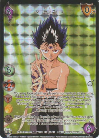 Hiei1 (90s FOIL) [YYH01] | Red Riot Games CA