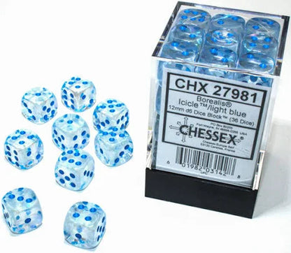 Chessex: D6 Borealis™ Dice Set - 12mm