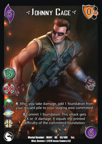 Johnny Cage1 (FOIL) [MK01] | Red Riot Games CA