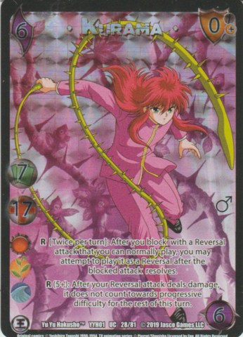 Kurama1 (90s FOIL) [YYH01] | Red Riot Games CA