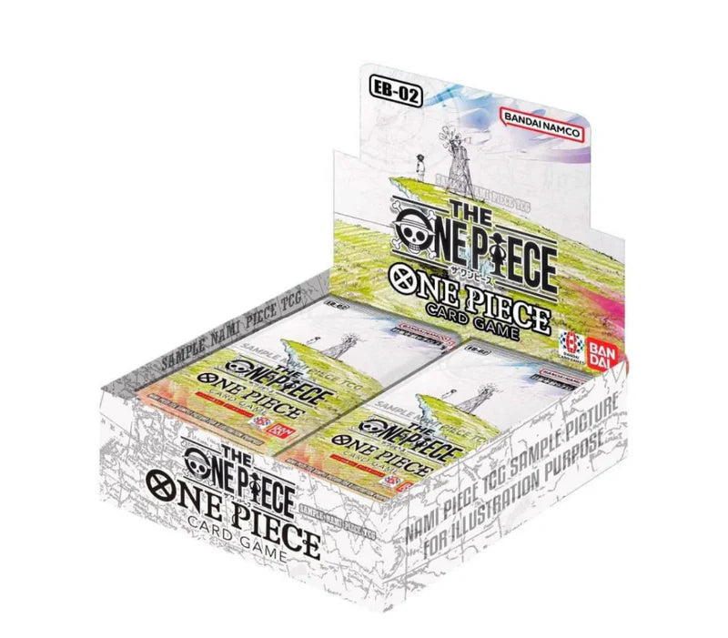 One Piece TCG EB-02 Booster Box (Pre Order) Red Riot Games CA One Piece TCG EB-02 Booster Box (Pre Order) Red Riot Games CA