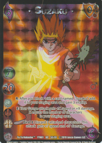 Suzaku1 (90s FOIL) [YYH01] | Red Riot Games CA