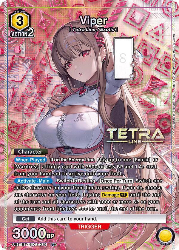 Viper (015) (R*) (UE14BT/NIK-1-015) (UE14BT: GODDESS OF VICTORY: NIKKE)