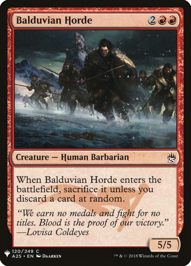 Balduvian Horde [Mystery Booster] | Red Riot Games CA