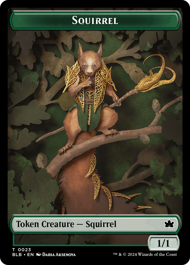 Squirrel Token [Bloomburrow Tokens] | Red Riot Games CA