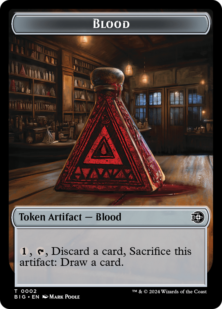 Treasure // Blood Double-Sided Token [Outlaws of Thunder Junction Tokens] | Red Riot Games CA