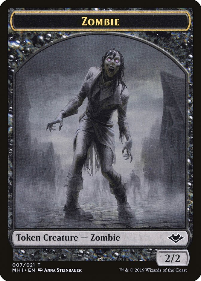 Zombie (007) // Myr (019) Double-Sided Token [Modern Horizons Tokens] | Red Riot Games CA