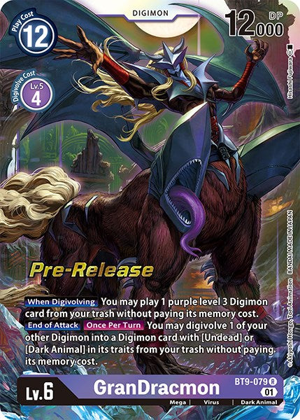 GranDracmon [BT9-079] [X Record Pre-Release Promos] | Red Riot Games CA