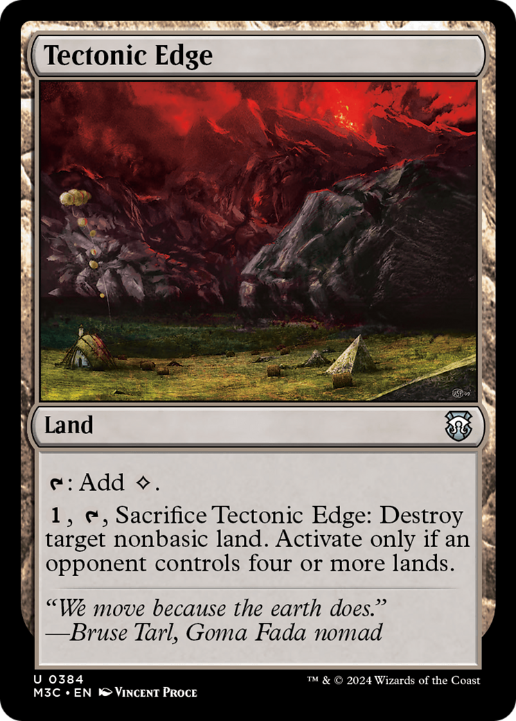 Tectonic Edge (Ripple Foil) [Modern Horizons 3 Commander] | Red Riot Games CA