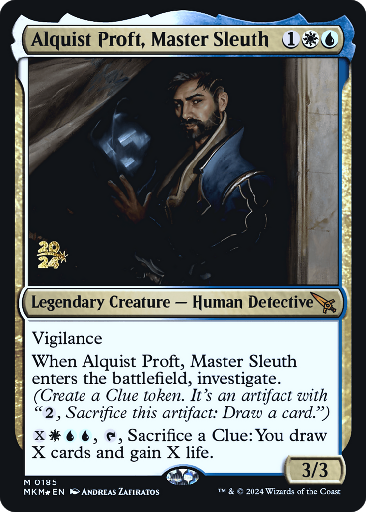 Alquist Proft, Master Sleuth [Murders at Karlov Manor Prerelease Promos] | Red Riot Games CA
