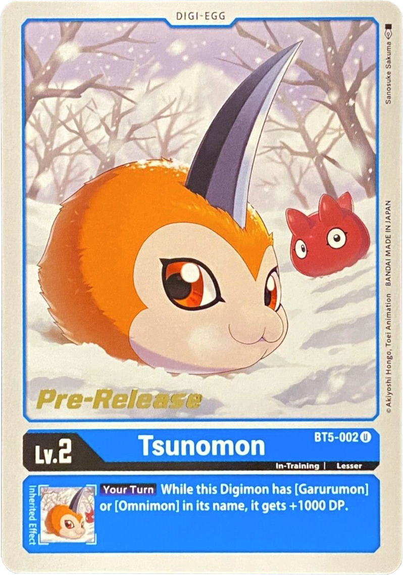 Tsunomon [BT5-002] [Battle of Omni Pre-Release Promos] | Red Riot Games CA