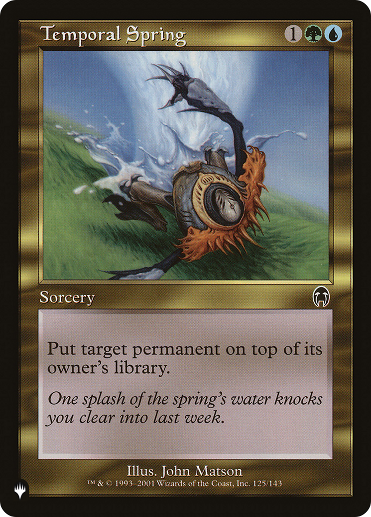 Temporal Spring [The List Reprints] | Red Riot Games CA