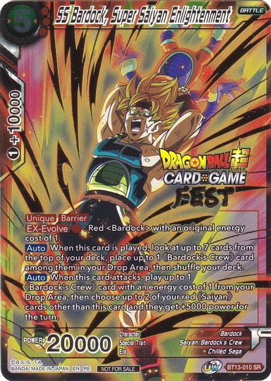 SS Bardock, Super Saiyan Enlightenment (Card Game Fest 2022) (BT13-010) [Tournament Promotion Cards] | Red Riot Games CA