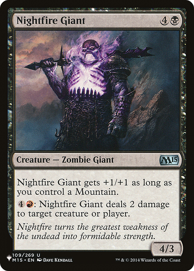 Nightfire Giant [The List Reprints]