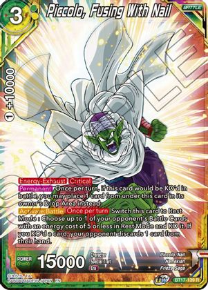 Piccolo, Fusing With Nail (BT17-139) [Ultimate Squad] | Red Riot Games CA