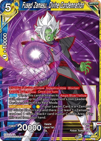 Fused Zamasu, Divine Condemnation (BT16-130) [Realm of the Gods] | Red Riot Games CA