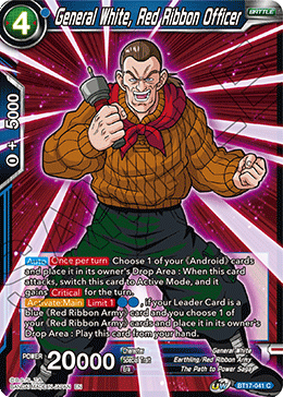 General White, Red Ribbon Officer (BT17-041) [Ultimate Squad] | Red Riot Games CA