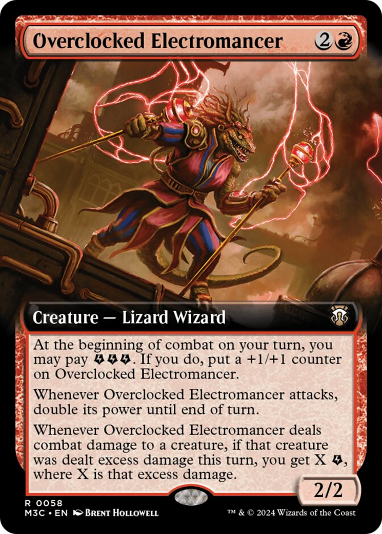 Overclocked Electromancer (Extended Art) [Modern Horizons 3 Commander] | Red Riot Games CA