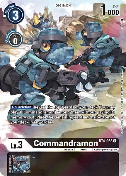 Commandramon [BT4-063] (Alternate Art) [Dimensional Phase] | Red Riot Games CA