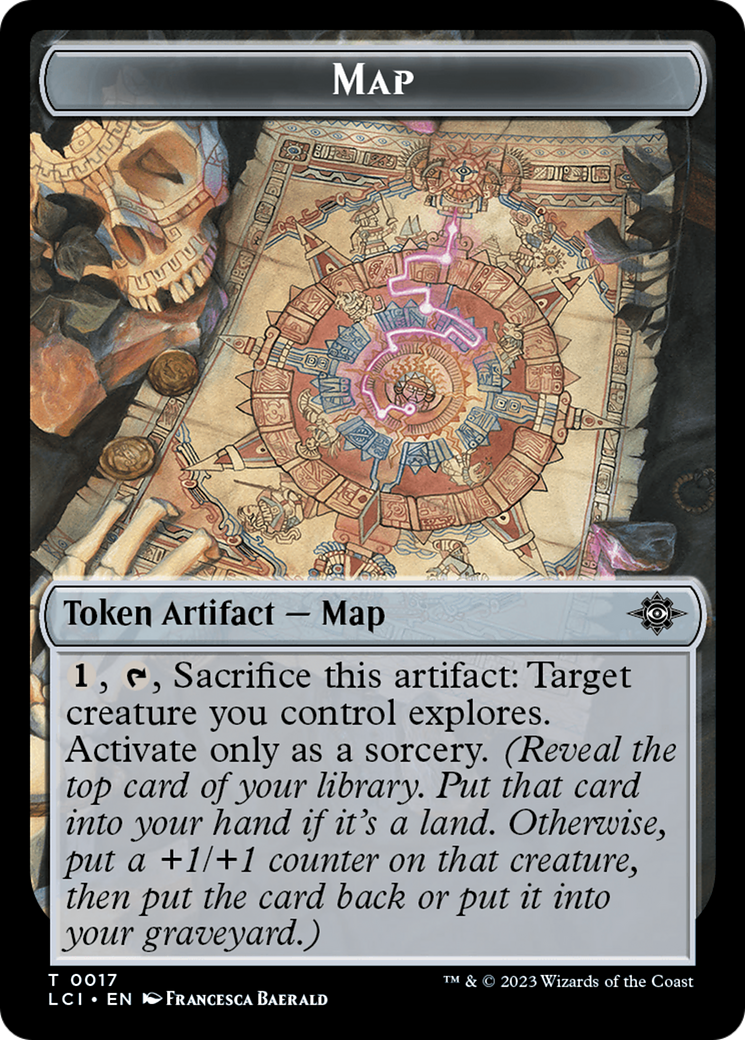 Map // Spirit Double-Sided Token [The Lost Caverns of Ixalan Tokens] | Red Riot Games CA