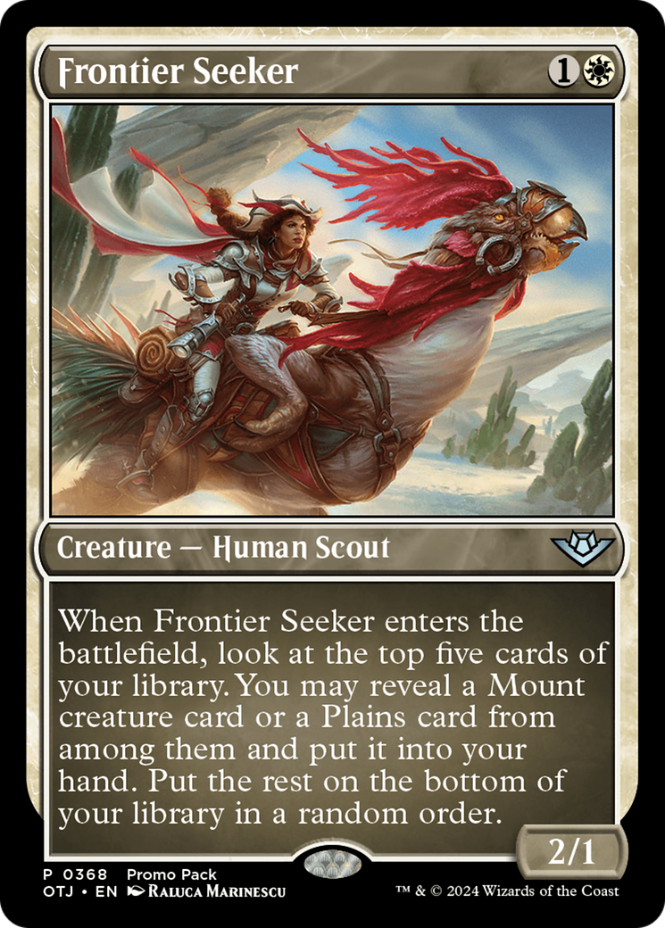 Frontier Seeker (Promo Pack) [Outlaws of Thunder Junction Promos] | Red Riot Games CA