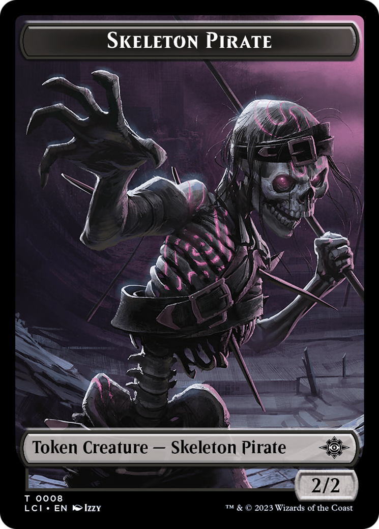 Skeleton Pirate Token [The Lost Caverns of Ixalan Tokens] | Red Riot Games CA