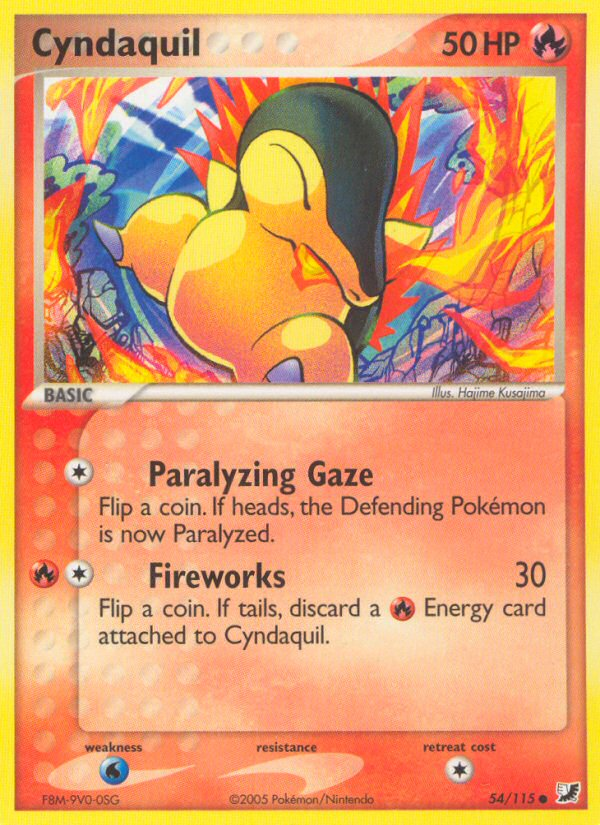 Cyndaquil (54/115) [EX: Unseen Forces] | Red Riot Games CA