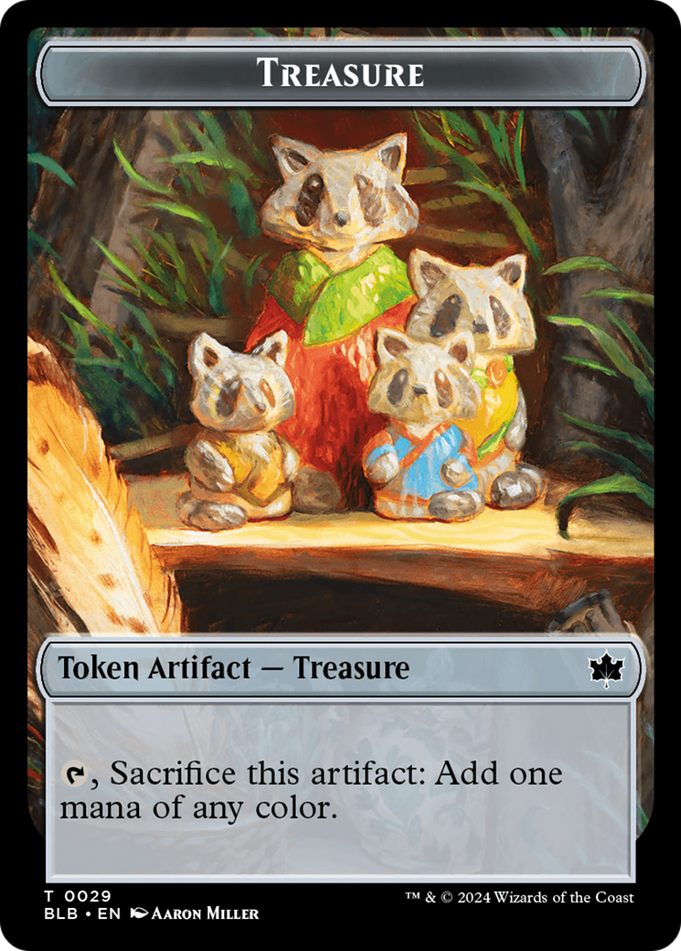 Squirrel // Treasure Double-Sided Token [Bloomburrow Tokens] | Red Riot Games CA