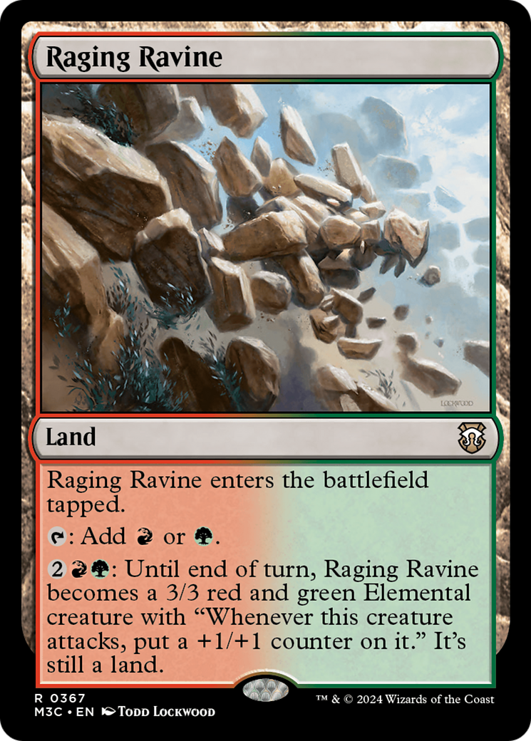 Raging Ravine (Ripple Foil) [Modern Horizons 3 Commander] | Red Riot Games CA