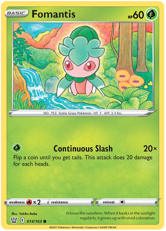 Fomantis (014/163) [Sword & Shield: Battle Styles] | Red Riot Games CA