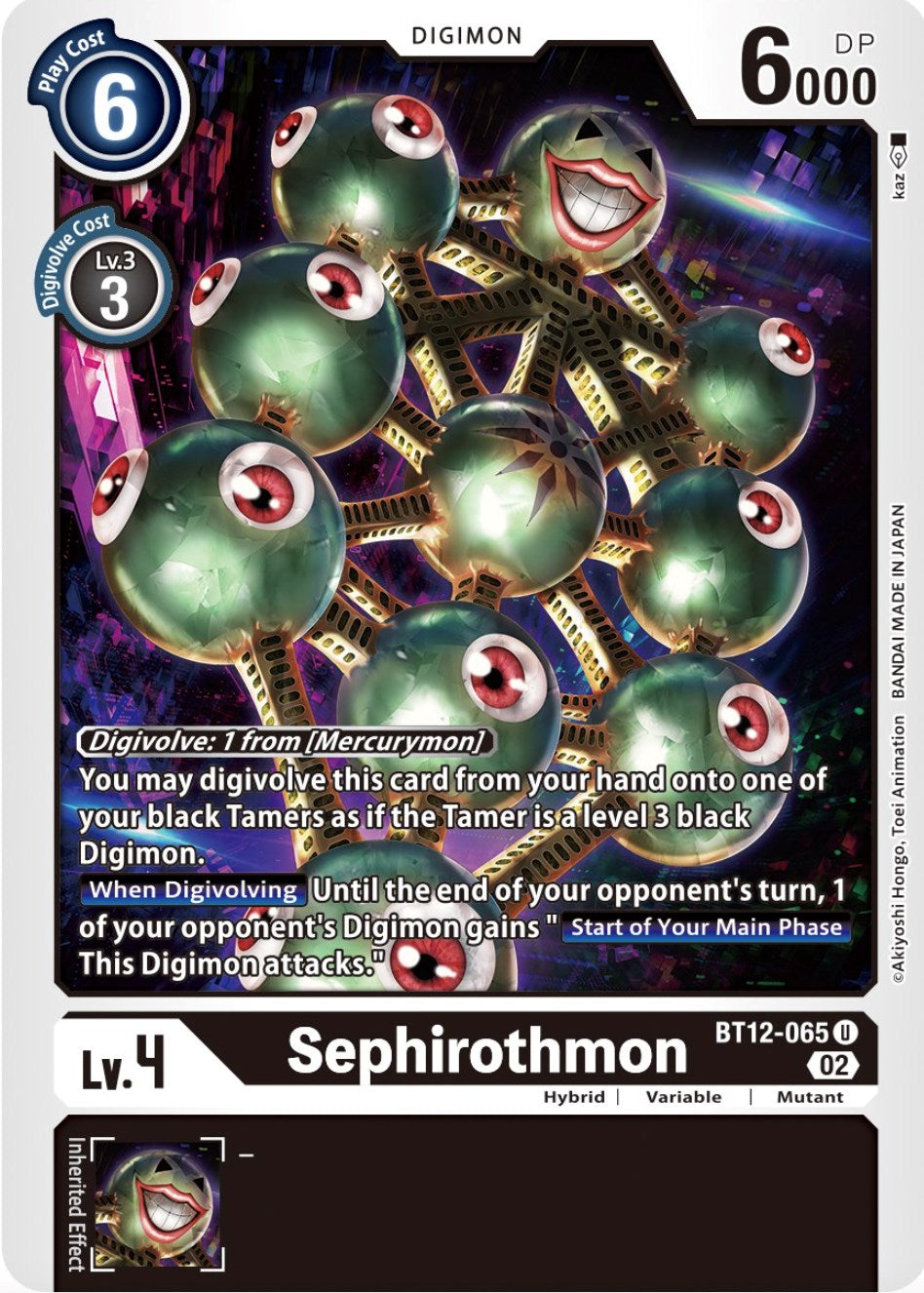 Sephirothmon [BT12-065] [Across Time] | Red Riot Games CA