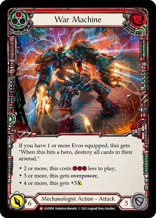 War Machine [EVO056] (Bright Lights)  Rainbow Foil | Red Riot Games CA