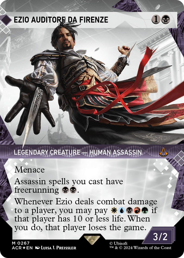 Ezio Auditore da Firenze (Showcase) (Textured Foil) [Assassin's Creed] | Red Riot Games CA