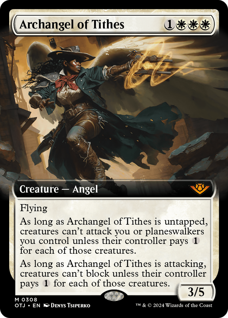 Archangel of Tithes (Extended Art) [Outlaws of Thunder Junction] | Red Riot Games CA