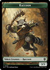 Rat // Raccoon Double-Sided Token [Bloomburrow Commander Tokens] | Red Riot Games CA